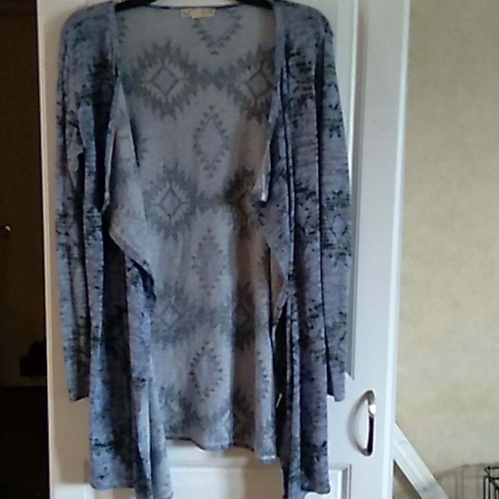Geometric pattern cardigan